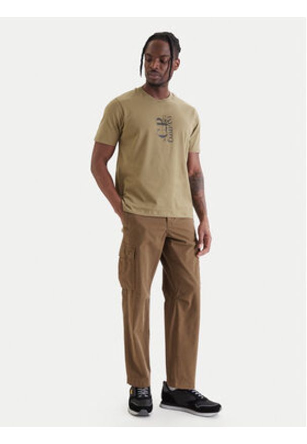 C.P. Company T-Shirt 20CMTS084A005100W Zielony Regular Fit. Kolor: zielony. Materiał: bawełna