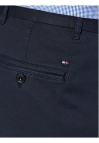 TOMMY HILFIGER - Tommy Hilfiger Spodnie materiałowe Bleecker MW0MW32132 Granatowy Slim Fit. Kolor: niebieski. Materiał: bawełna
