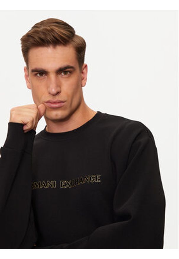 Armani Exchange Bluza XM000082 AF10818 UC001 Czarny Regular Fit. Kolor: czarny. Materiał: bawełna