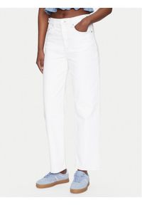 Tommy Jeans Jeansy Layla DW0DW20018 Biały Straight Fit. Kolor: biały