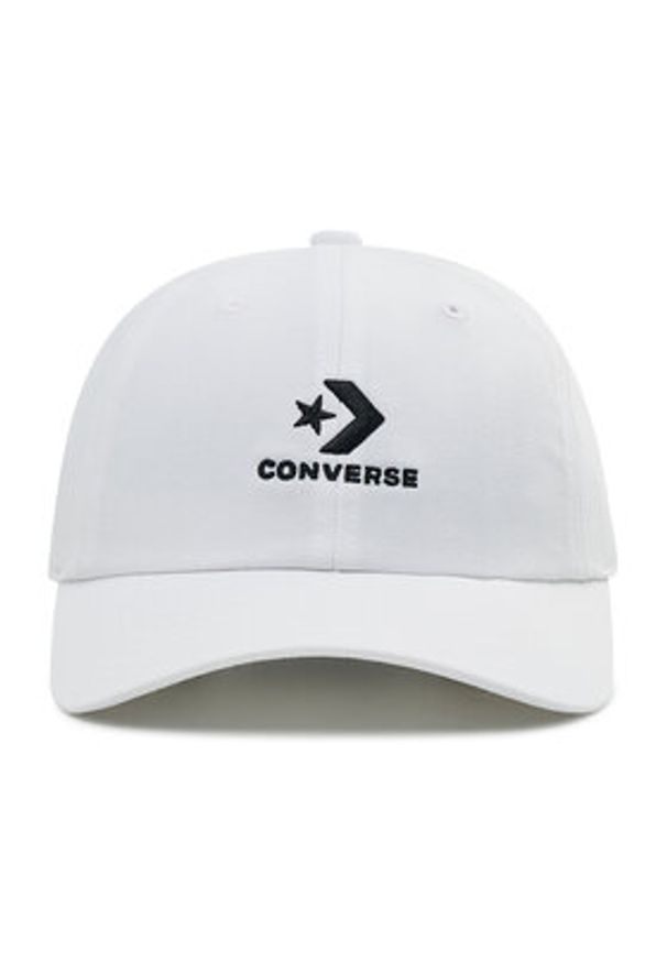 Converse Czapka z daszkiem 10022131-A02 Biały. Kolor: biały. Materiał: materiał