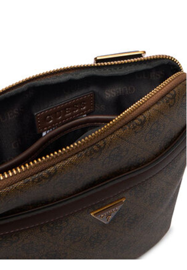 Guess Saszetka HMEVZL P2223 Brązowy. Kolor: brązowy. Materiał: skóra