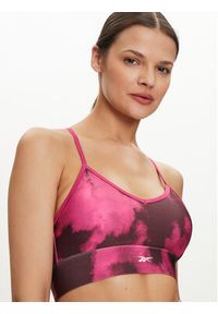Reebok Biustonosz sportowy ID Train Train AOP Bra Clamar 100035778 Różowy. Kolor: różowy. Materiał: syntetyk #3