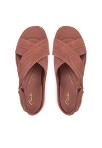 Clarks Sandały Tuscan Cross 26181471 Różowy. Kolor: różowy. Materiał: skóra, zamsz #4