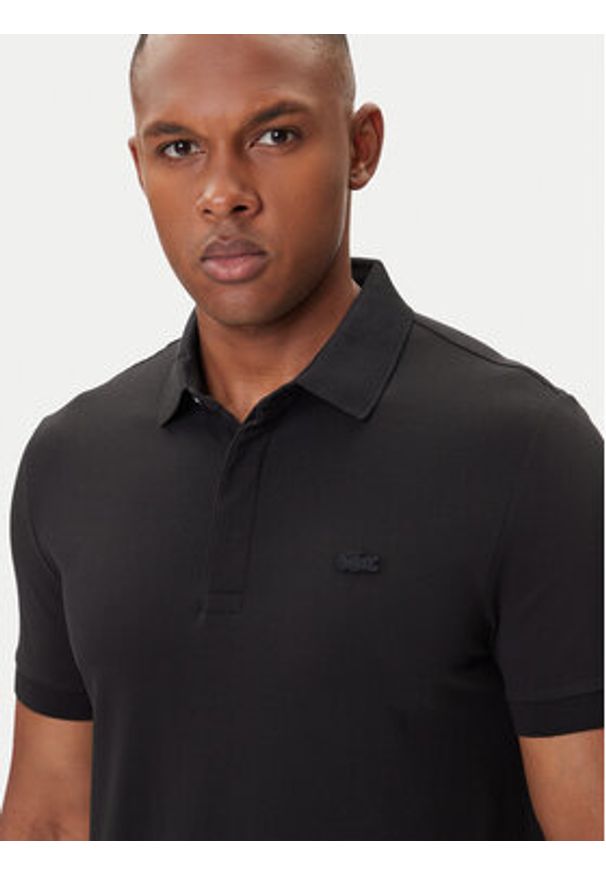 Lacoste Polo PH5522 Czarny Regular Fit. Typ kołnierza: polo. Kolor: czarny. Materiał: bawełna