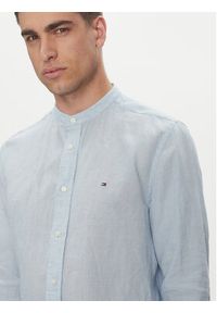 TOMMY HILFIGER - Tommy Hilfiger Koszula MW0MW39271 Błękitny Regular Fit. Kolor: niebieski. Materiał: len #5