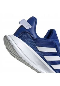 Adidas - Buty adidas Tensaur Run K Jr EG4125 niebieskie. Okazja: na co dzień. Zapięcie: sznurówki. Kolor: niebieski. Materiał: syntetyk, materiał, guma. Szerokość cholewki: normalna. Model: Adidas Cloudfoam. Sport: bieganie #3