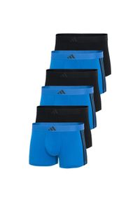 Adidas - Bokserki Active Flex Cotton 3 Stripes 6 pak. Kolor: wielokolorowy. Materiał: bawełna, elastan