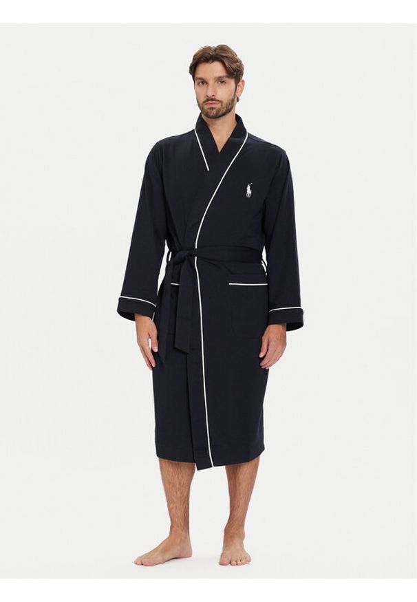 Polo Ralph Lauren Szlafrok 714899677008 Granatowy. Typ kołnierza: polo. Kolor: niebieski. Materiał: syntetyk