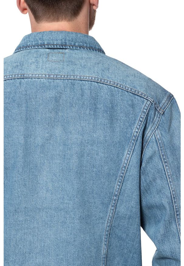 Lee - LEE RIDER JACKET MĘSKA KURTKA JEANSOWA OAKWOOD LIGHT L89ZLJXA 112124008. Materiał: jeans