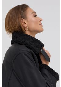 The Kooples - Kurtka. Okazja: na co dzień. Kolor: czarny. Materiał: materiał. Wzór: gładki. Styl: casual #5