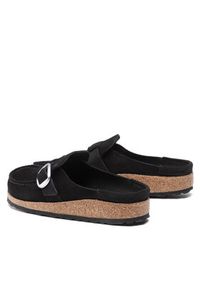 Birkenstock Klapki Buckley 1017826 Czarny. Kolor: czarny. Materiał: welur, skóra #6