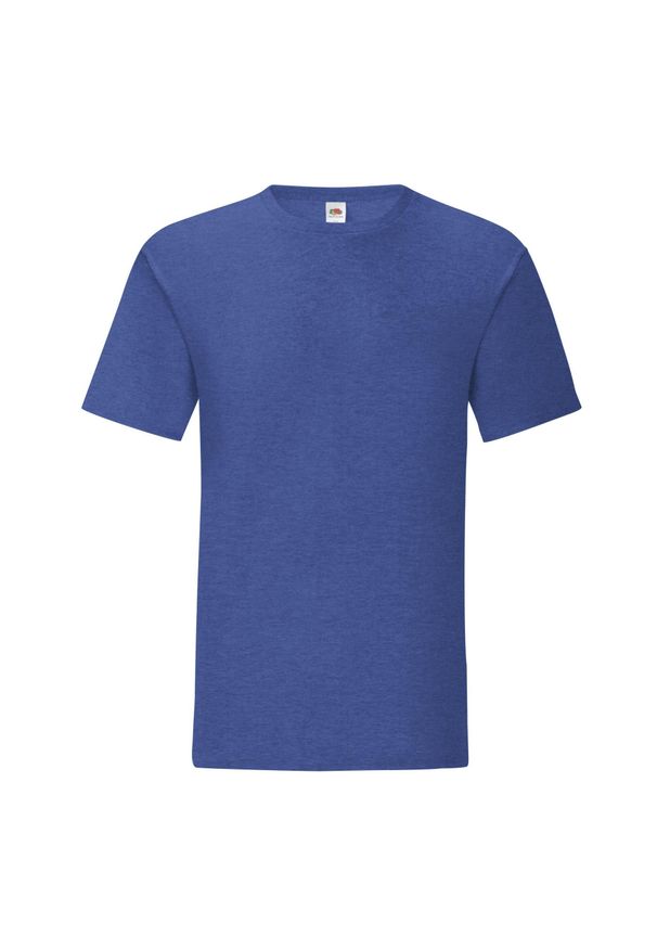 FRUIT OF THE LOOM - Koszulka Unisex Dla Dorosłych Iconic Heather. Kolor: niebieski. Sport: turystyka piesza