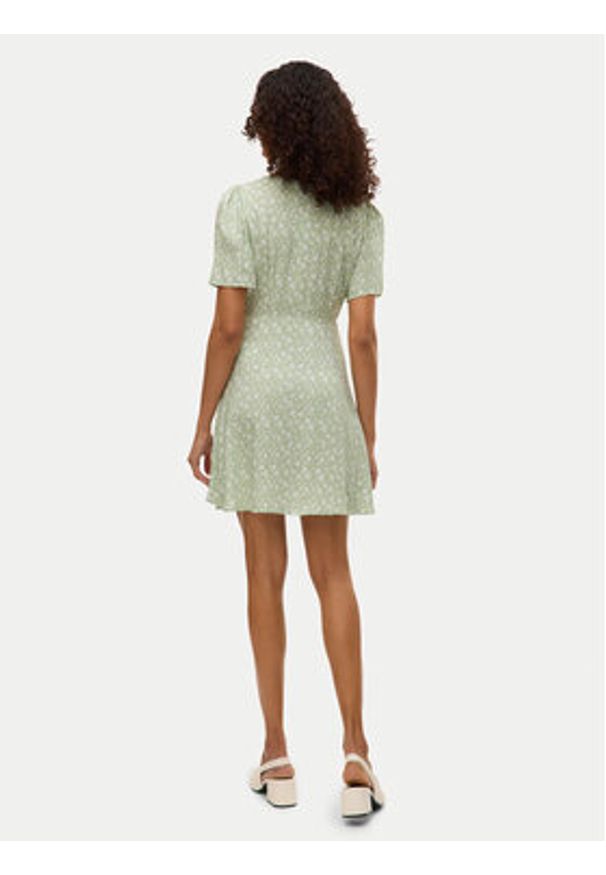 Vero Moda Sukienka letnia Alba 10292845 Zielony Regular Fit. Kolor: zielony. Materiał: wiskoza. Sezon: lato