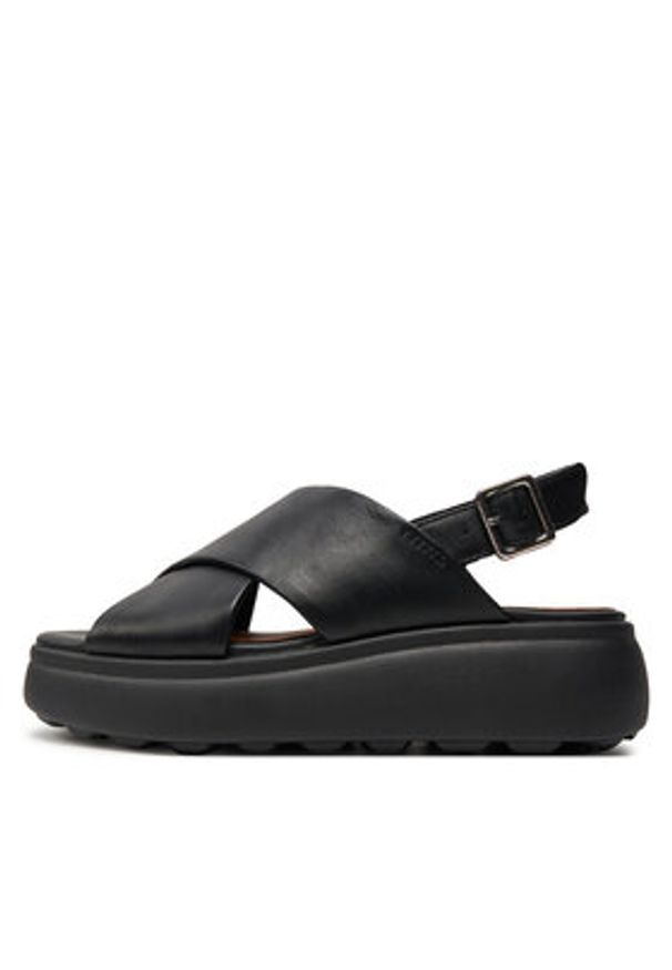 Geox Sandały D Spherica Ec4.1 S D45D4A 00085 C9999 Czarny. Kolor: czarny. Materiał: skóra