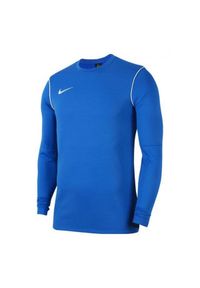 Nike - Męska Bluza Park 20 Z Okrągłym Dekoltem. Kolor: niebieski