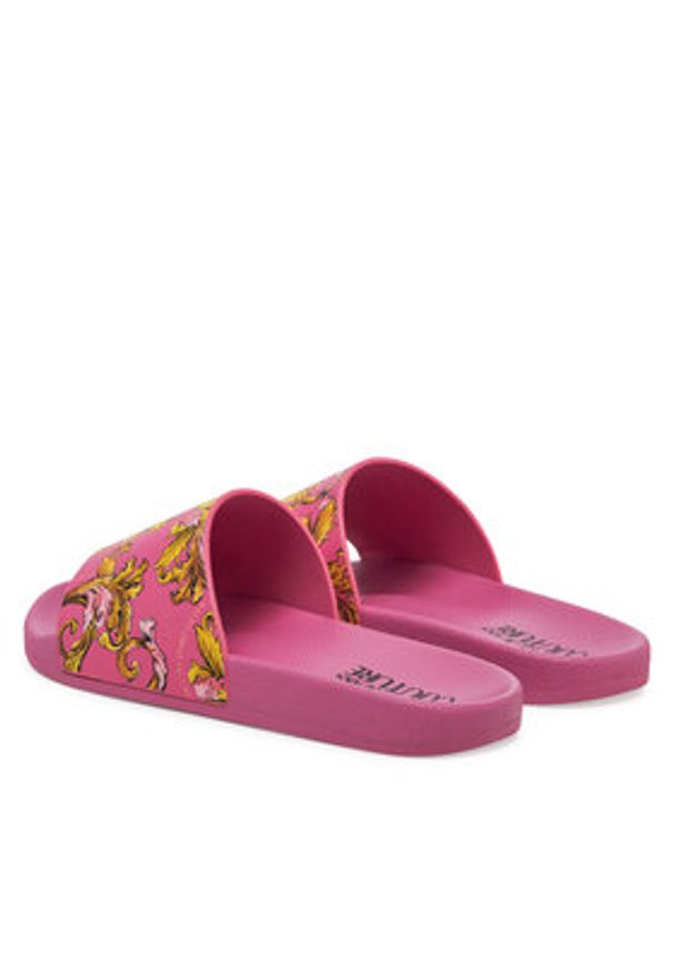 Versace Jeans Couture Klapki 78VA3SQ3 Różowy. Kolor: różowy