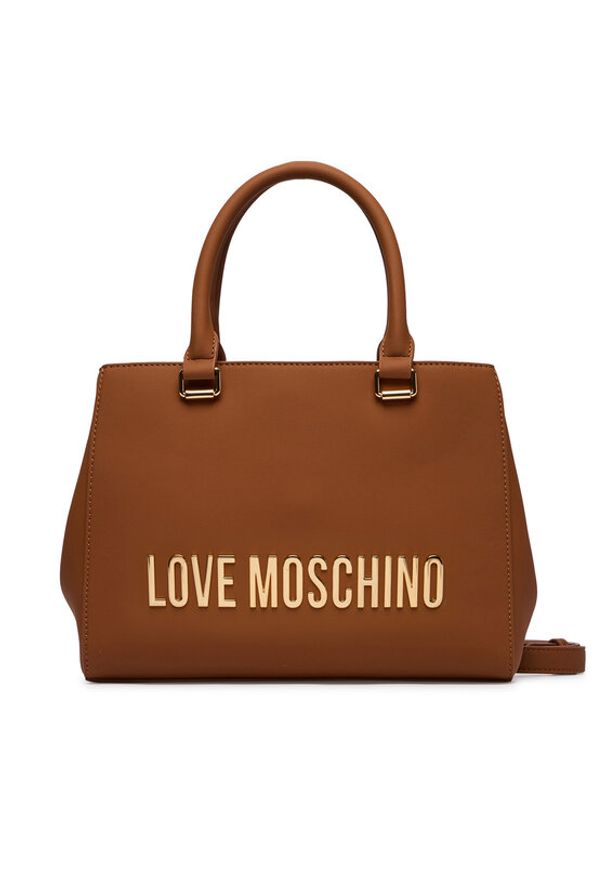 Love Moschino - LOVE MOSCHINO Torebka JC4022PP0OKD0200 Brązowy. Kolor: brązowy. Materiał: skórzane
