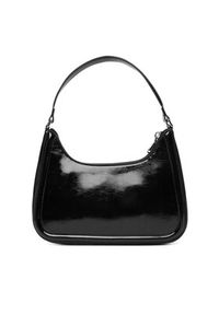 Calvin Klein Torebka Bold Ck Metallic Shoulder Bag LV04F3332G Czarny. Kolor: czarny. Materiał: skórzane #4