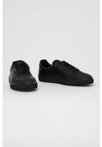 BOSS - Boss - Buty. Nosek buta: okrągły. Zapięcie: sznurówki. Kolor: czarny. Materiał: syntetyk, materiał, skóra, guma. Szerokość cholewki: normalna #3