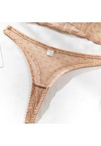 Intica - Komplet bielizny z siateczki z biustonoszem i stringami na romantyczne wieczory Zonda. Kolor: niebieski. Materiał: materiał #8