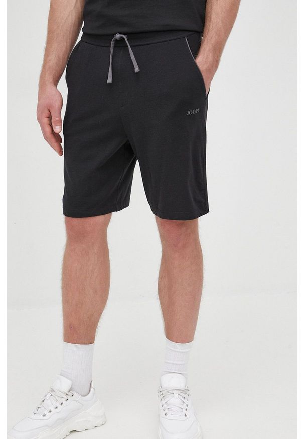 JOOP! - Joop! szorty męskie kolor czarny. Okazja: na co dzień. Kolor: czarny. Materiał: materiał, dzianina. Wzór: gładki. Styl: casual