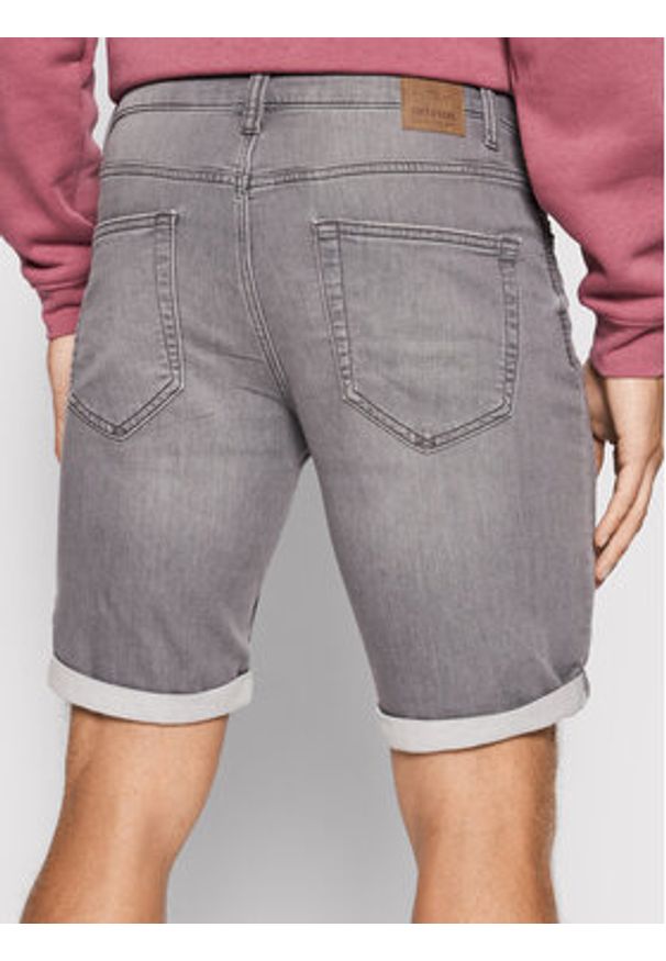 Only & Sons Szorty jeansowe Ply 22018583 Szary Regular Fit. Kolor: szary. Materiał: bawełna, jeans