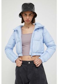 Tommy Jeans kurtka damska kolor niebieski zimowa. Kolor: niebieski. Materiał: włókno, materiał. Sezon: zima #3