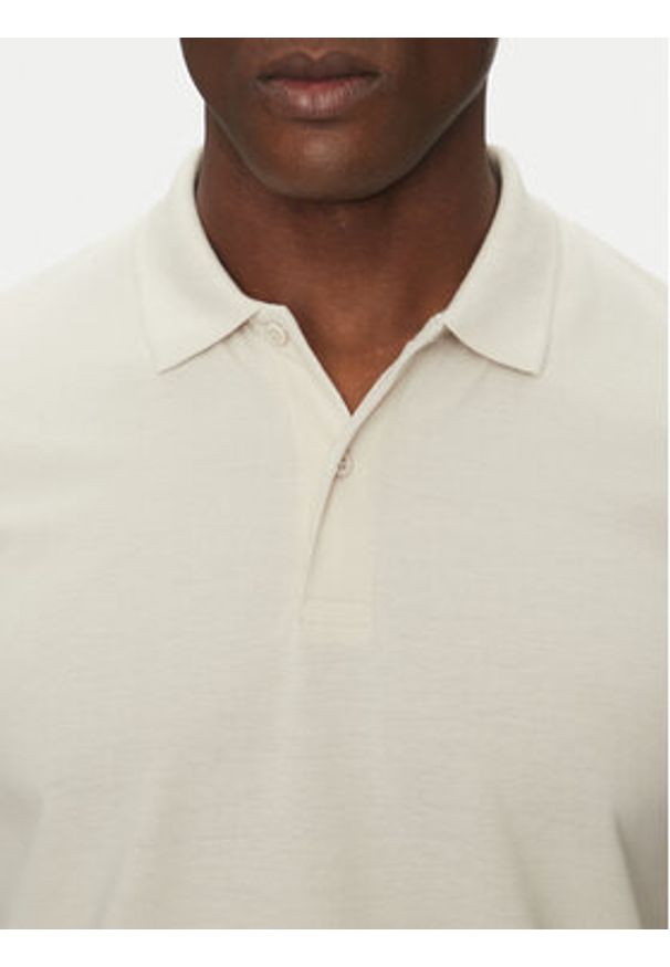 Jack & Jones - Jack&Jones Polo Kane 12270150 Beżowy Regular Fit. Typ kołnierza: polo. Kolor: beżowy. Materiał: syntetyk