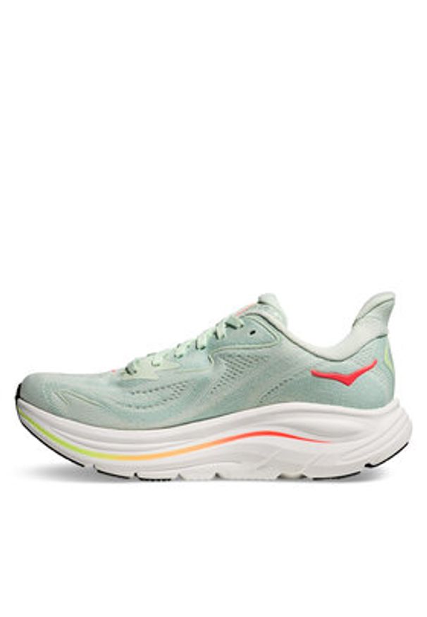 HOKA - Hoka Buty do biegania Clifton 10 1162031 Zielony. Kolor: zielony. Materiał: materiał