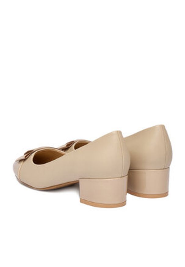 Lasocki Czółenka CEO-HMS19028-2 Beżowy. Kolor: beżowy. Materiał: materiał