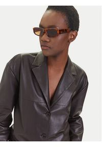 Pieces Okulary przeciwsłoneczne 17154889 Brązowy. Kolor: brązowy. Materiał: syntetyk #4