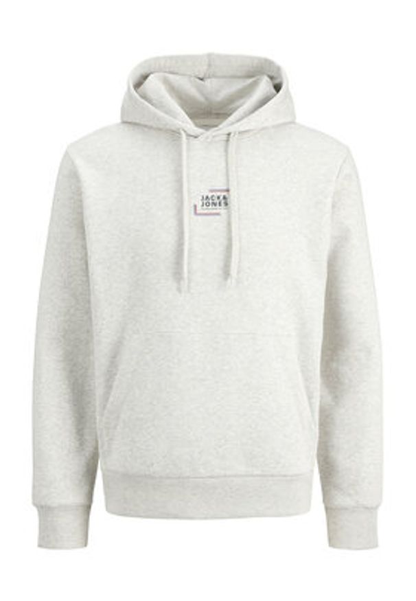 Jack & Jones Bluza Corp 12268422 Biały Regular Fit. Kolor: biały. Materiał: bawełna