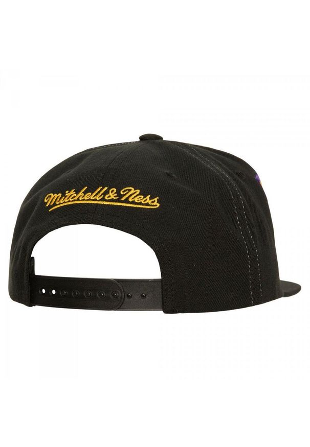 Czapka z daszkiem do koszykówki Mitchell & Ness Los Angeles Lakers czarna. Kolor: czarny
