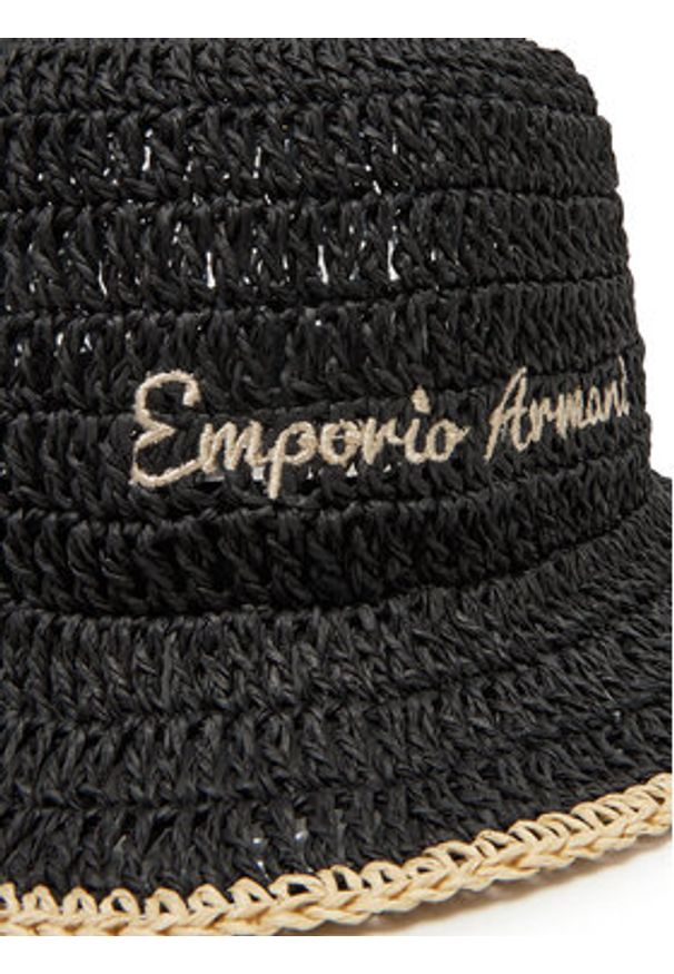 Emporio Armani Kapelusz EX000010 AF12698 UC001 Czarny. Kolor: czarny