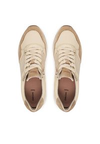 Geox Sneakersy D Desya D6500A 085CF C1S2L Beżowy. Kolor: beżowy. Materiał: skóra #4