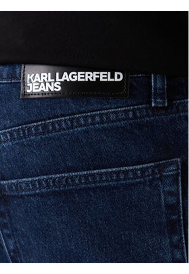 Karl Lagerfeld Jeans Jeansy A3M10136 Granatowy Straight Fit. Kolor: niebieski