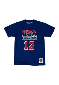 Mitchell & Ness - Koszulka USA name & number John Stockton. Kolor: niebieski. Sport: koszykówka #1