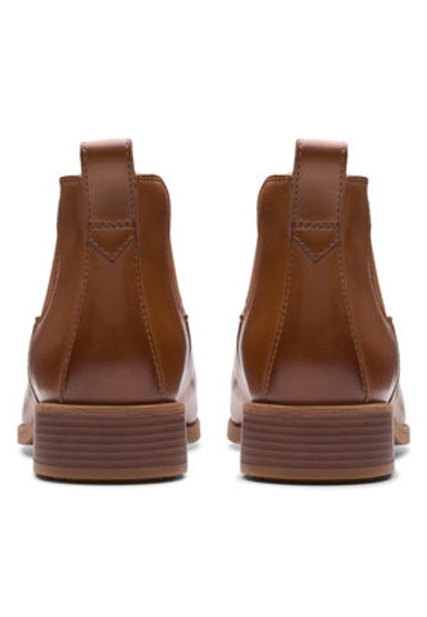 Clarks Sztyblety Havisham Top 26178718 Brązowy. Kolor: brązowy. Materiał: skóra