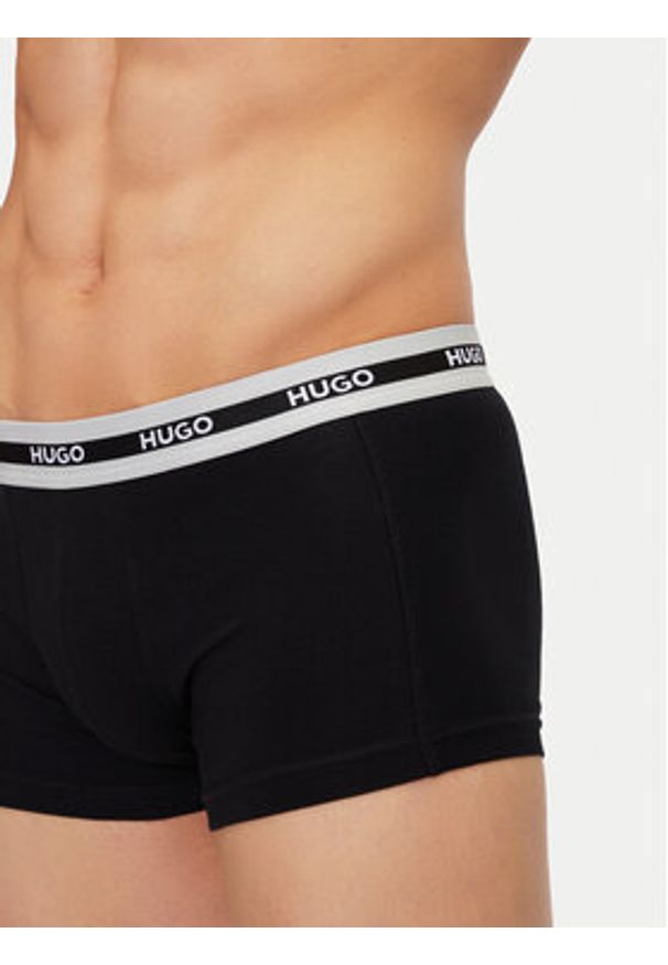 Hugo - HUGO Komplet 3 par bokserek 50492375 Czarny Regular Fit. Kolor: czarny. Materiał: bawełna