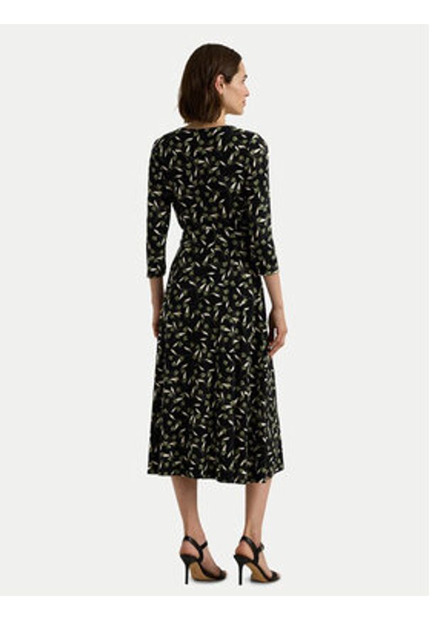 Lauren Ralph Lauren - LAUREN RALPH LAUREN Sukienka codzienna 250951823001 Zielony Regular Fit. Okazja: na co dzień. Kolor: zielony. Materiał: syntetyk. Typ sukienki: proste. Styl: casual