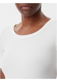 TOMMY HILFIGER - Tommy Hilfiger T-Shirt WW0WW37866 Écru Slim Fit. Materiał: wiskoza #2