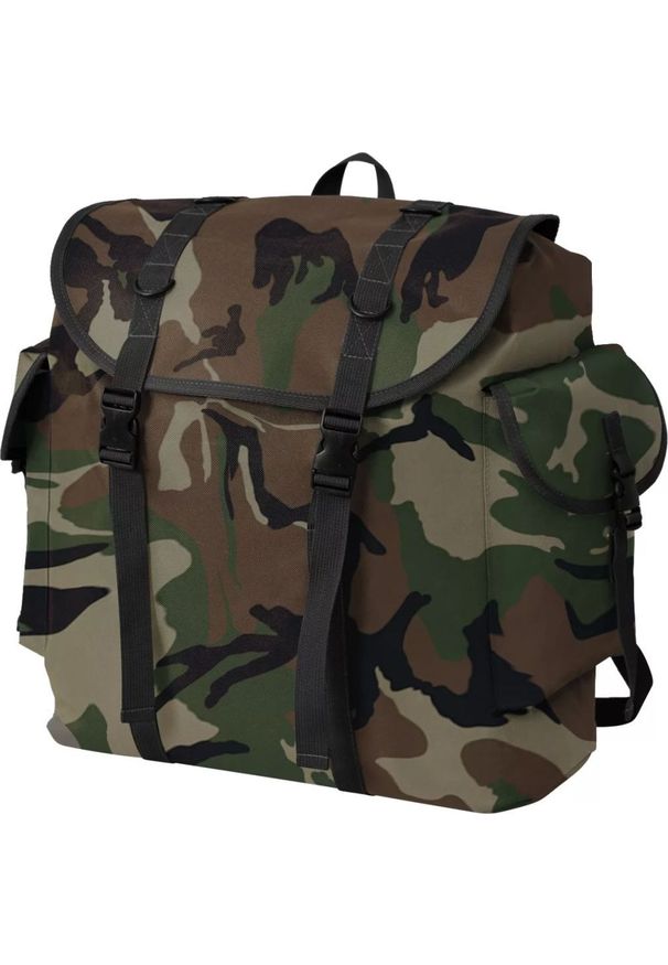 Plecak turystyczny vidaXL Wojskowy 40 l (91101). Styl: militarny