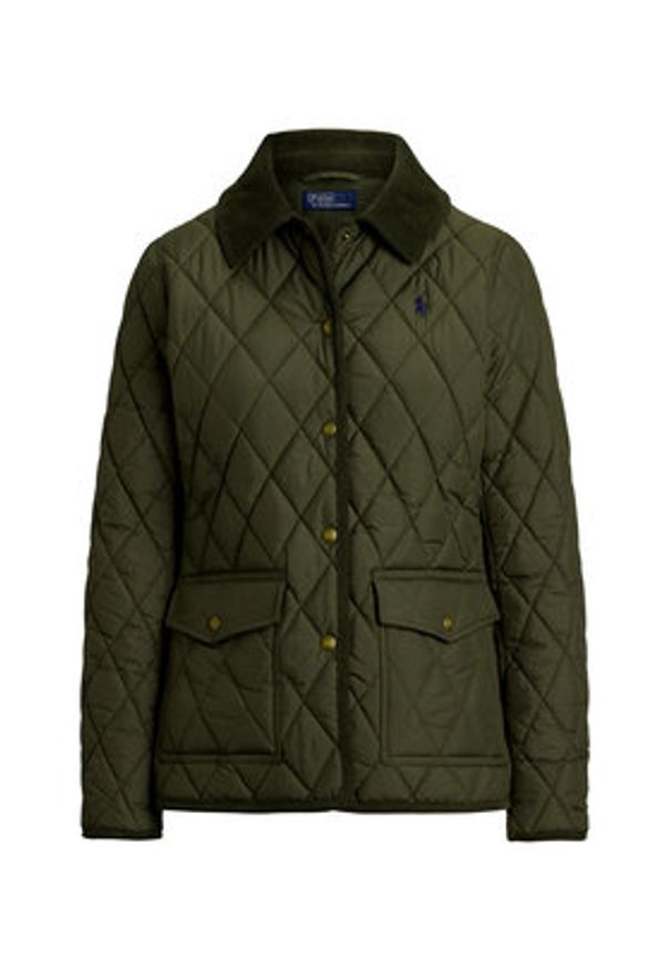 Polo Ralph Lauren Kurtka przejściowa 211965336001 Zielony Straight Fit. Typ kołnierza: polo. Kolor: zielony. Materiał: syntetyk