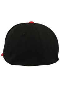 FLEXFIT - Dwukolorowa Czapka Z Daszkiem Wooly Combed. Kolor: czerwony, wielokolorowy, czarny