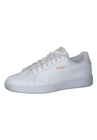 Buty do chodzenia damskie Puma Smash V2 Metallics JR. Zapięcie: sznurówki. Kolor: biały. Materiał: guma, syntetyk, materiał. Szerokość cholewki: normalna. Sport: turystyka piesza