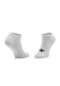 Adidas - adidas Zestaw 3 par niskich skarpet unisex Trefoil Liner S20273 Biały. Kolor: biały. Materiał: materiał