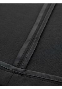 Ombre Clothing - Męska marynarka SLIM z dzianiny o subtelnej strukturze – grafitowa V1 - Rozmiar: M. Okazja: do pracy. Kolor: szary. Materiał: dzianina. Wzór: kolorowy. Styl: klasyczny #7