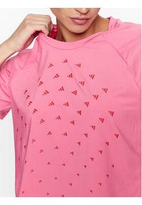 Adidas - adidas Koszulka techniczna BLUV Print Performance IL9578 Różowy Loose Fit. Kolor: różowy. Materiał: syntetyk. Wzór: nadruk