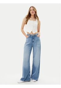 Vero Moda Top Wild Alinia 10323777 Biały Slim Fit. Kolor: biały. Materiał: bawełna #4